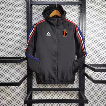 Corta Vento Bélgica 24/25 - Preto e Vermelho